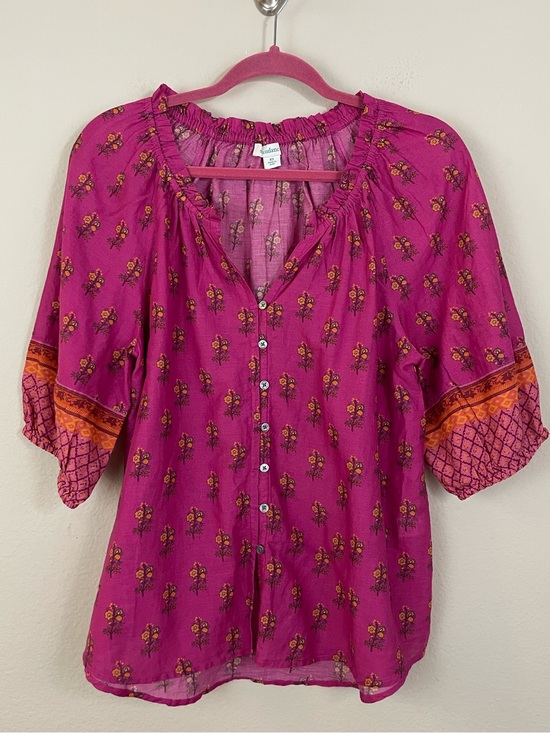 Sundance Tops - Sundance Floral Button-Down Blouse Size XS